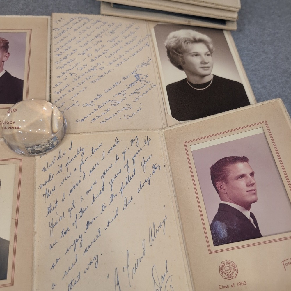 VTG Westfield High School 1963 Portrait Lot & 1950s Class Photo Massachusetts - Picture 4 of 11